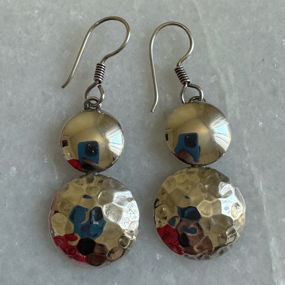 Sterling silver drop earrings